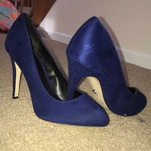 Rock Republic blue suede heels